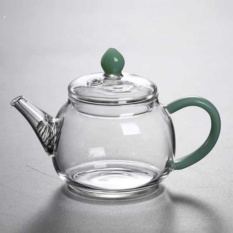 耐热小号玻璃茶壶泡茶家用小壶个人煮茶喝茶茶水壶迷你单简约茶具