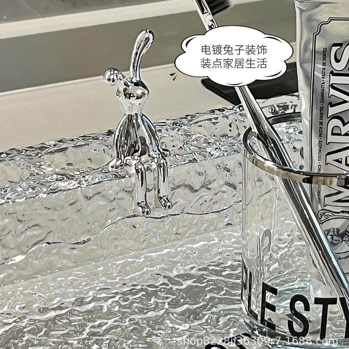 轻奢牙刷置物架洗漱台面刷牙杯漱口杯浴室牙杯卫生间家庭收纳用品