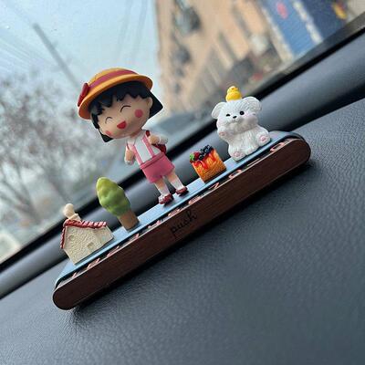 樱桃丸子挪车电话牌汽车临时停车电话号码牌车载装饰用品车上摆件