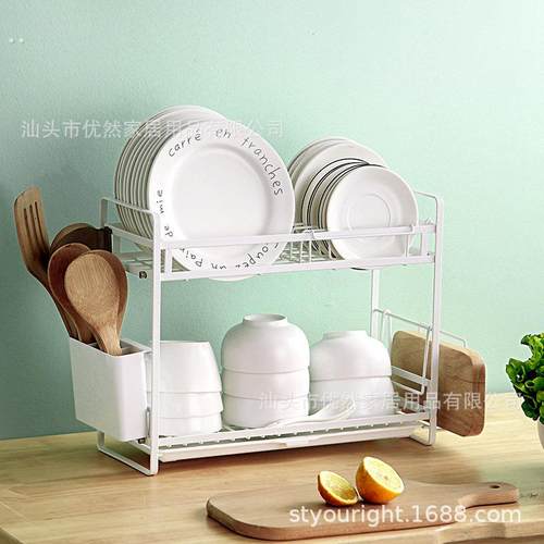 铁艺碗碟沥水架放碗架厨房碗盘收纳架晾碗架置物架储物架厨房用品