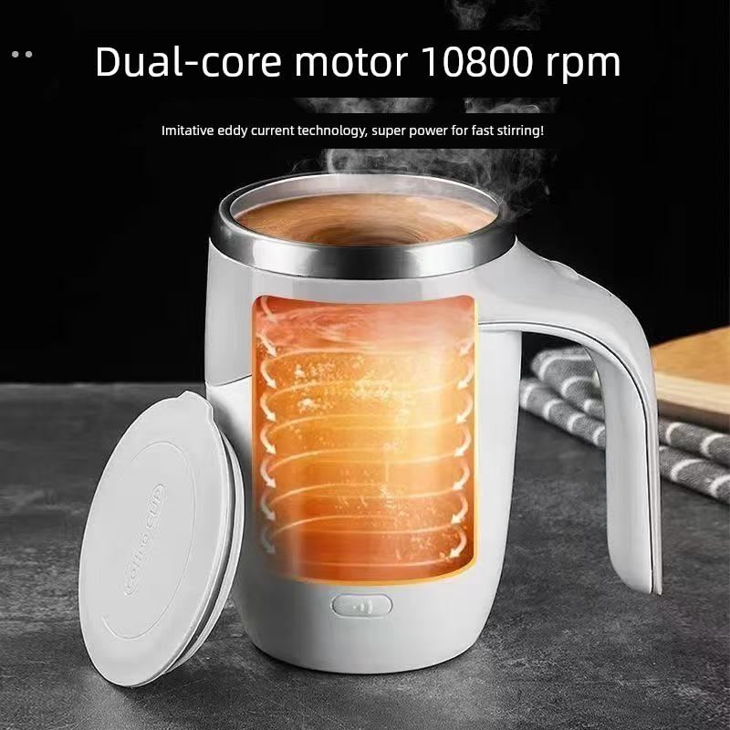 新款全自动搅拌杯不锈钢跨境爆款咖啡杯牛奶电动磁力旋转充电水杯