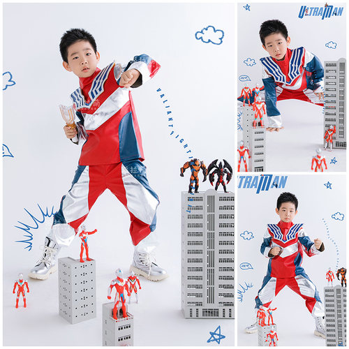 儿童摄影服装道具男孩拍照衣服