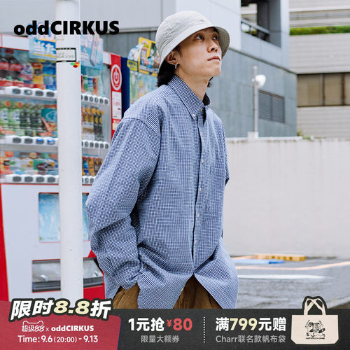 oddCIRKUS日系衬衫复古宽松长袖