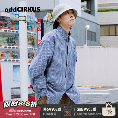oddCIRKUS日系衬衫复古宽松长袖