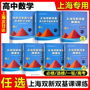 上海双新双基课课练 高中数学 必修1必修2必修3 第一二三册数学选择性必修12上海版配套辅导用书高一二三高考数学首轮复习高考冲刺