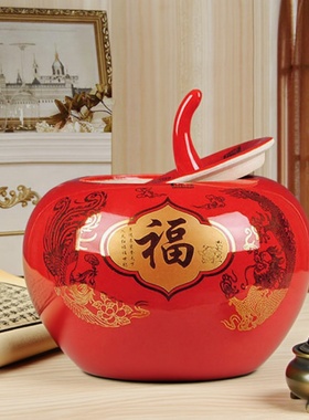 景德镇粉彩瓷节庆现代简约送礼品