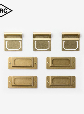 日本TRC原装 索引标签Brass product黄铜制品系列镂空复古图案检索标记书签年轻女士学生简约学习用品