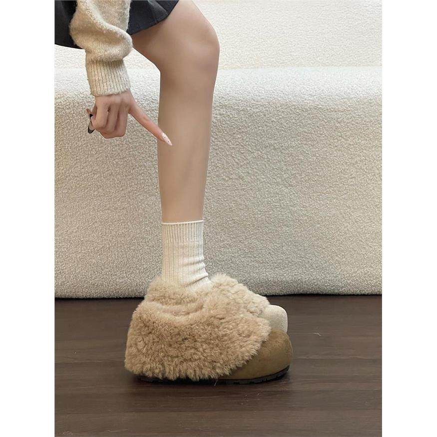 时尚复古绒面百搭森系风毛绒勃肯鞋女2026内增高厚底舒适休闲单鞋,女鞋,勃肯鞋/软木鞋,淘宝优惠券,粉丝福利购,淘宝优惠卷