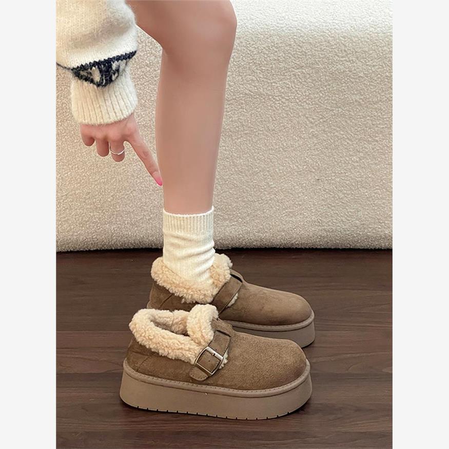 厚底增高加绒保暖全包勃