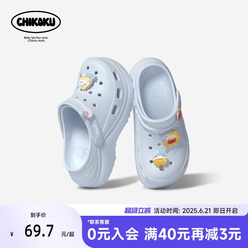 chikou雪浪洞鞋女夏季新款图片