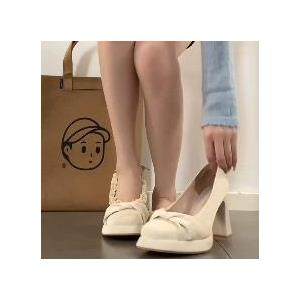 法式甜美风方头浅口单鞋女2026春新粗跟一字扣玛丽珍鞋气质高跟鞋,女鞋,浅口单鞋,淘宝优惠券,粉丝福利购,淘宝优惠卷