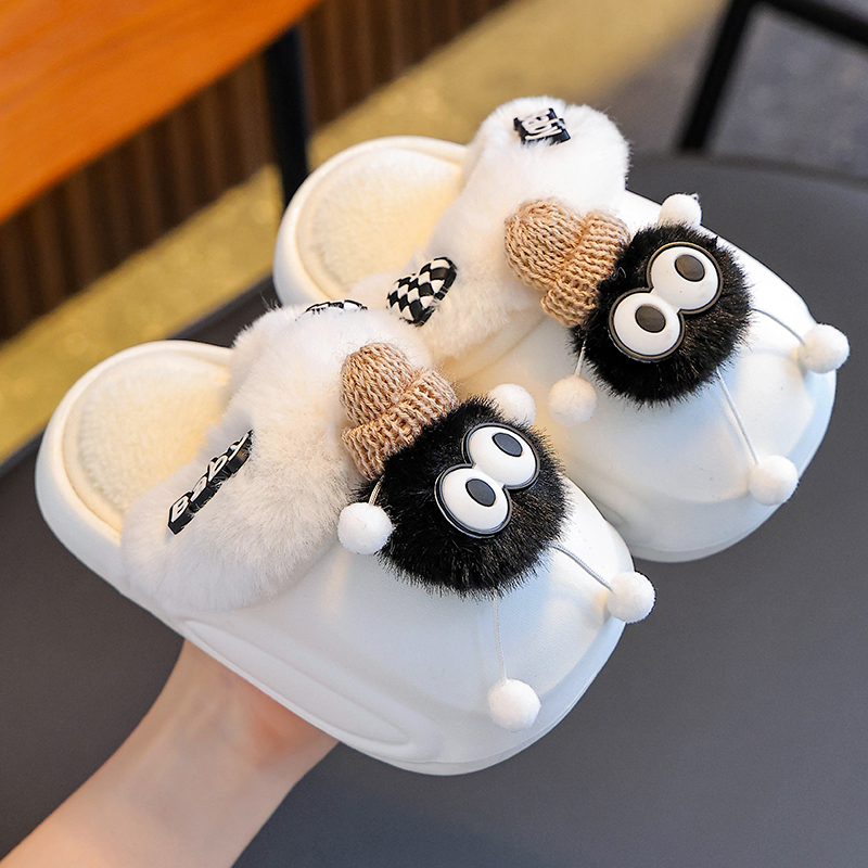 棉拖鞋2025新款冬季儿童棉拖鞋EVA防水可拆卸棉套亲子宝宝居家包