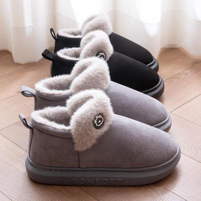 棉拖鞋男款2025新冬季包跟