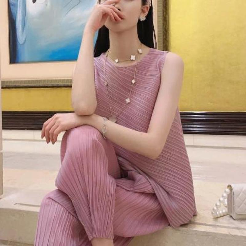 宅褶皱心机不规则A字无袖t恤女小众宽松大码背心外穿潮三2025 066