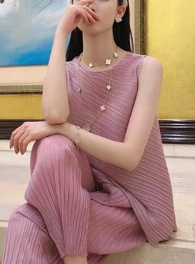 宅褶皱心机不规则A字无袖t恤女小众宽松大码背心外穿潮三2025 066