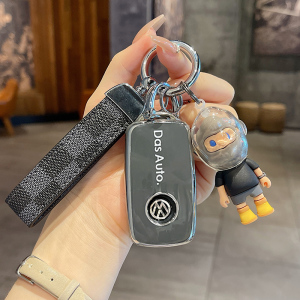 适用大众钥匙套速腾桑塔纳新朗逸途观车凌渡捷达宝来polo壳扣包女