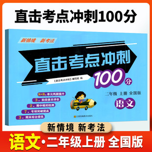 直击考点冲刺100分小学语文 全国版二年级上册 2上 同步测试卷考点卷单元卷月考卷专题卷期中期末试卷