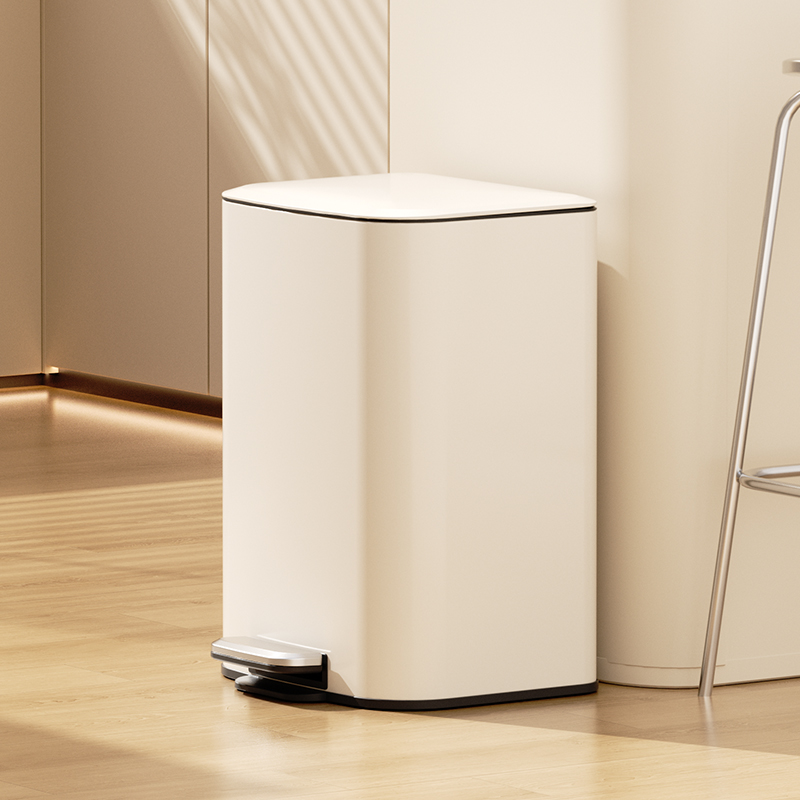 AKBK厨房垃圾桶家用大号大容量客厅卫生间高颜值带盖不锈钢脚踏式
