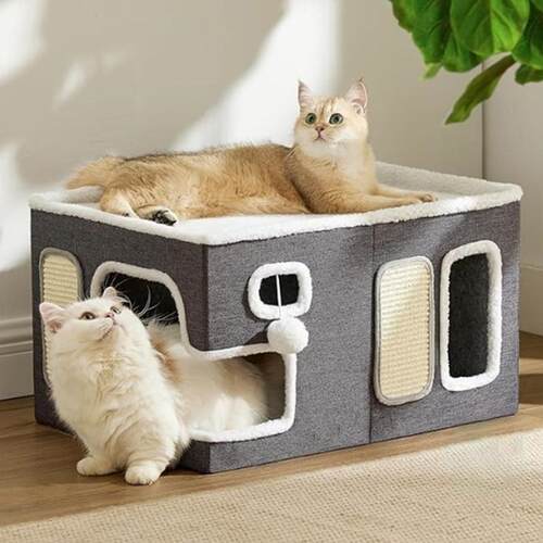 猫窝冬天保暖封闭式安全