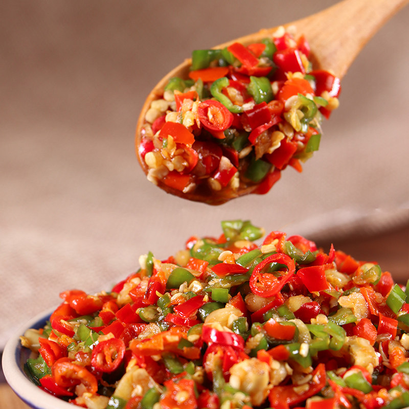 2斤 湖南特产农家手工蒜蓉剁辣椒坛子辣椒酱超特辣老坛剁椒朝天椒