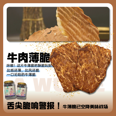阿吾勒薄脆牛肉片解馋小零食