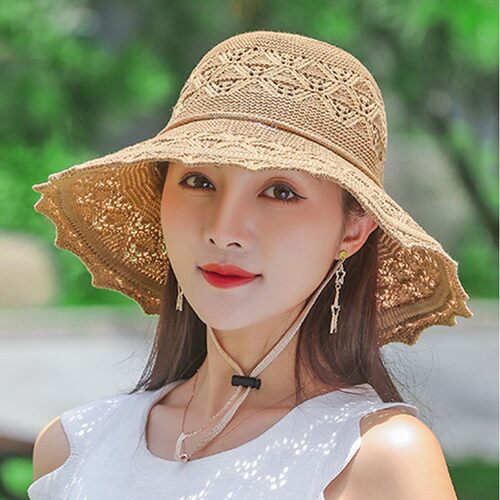 可水洗折叠帽子女春夏季防紫外线