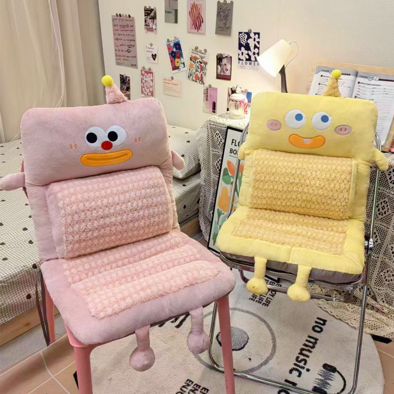 卡通护腰连体坐垫靠背一体加厚