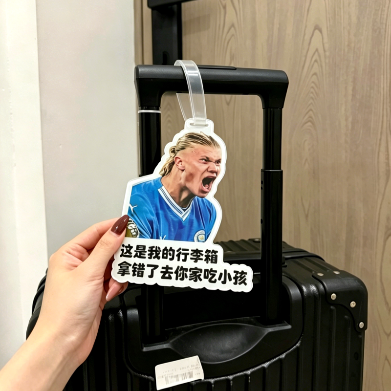 哈兰德行李牌防丢定制登机牌旅行箱吊牌书包挂件装饰品旅游好物