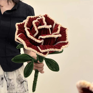 巨型复古玫瑰花加密扭扭棒diy材料永生花送女友情人节教师节礼物