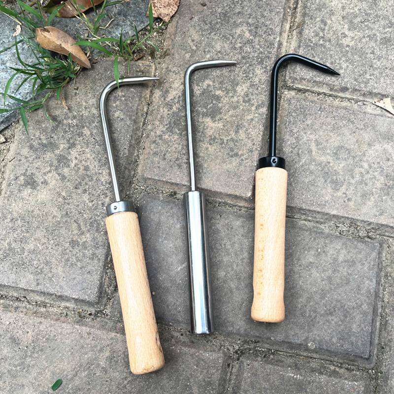 木柄单爪根钩松土工具根勾园艺