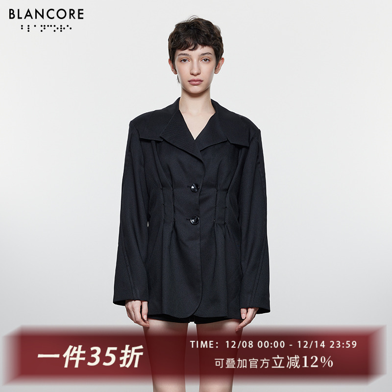 BLANCORE创意两穿收腰廓形西装