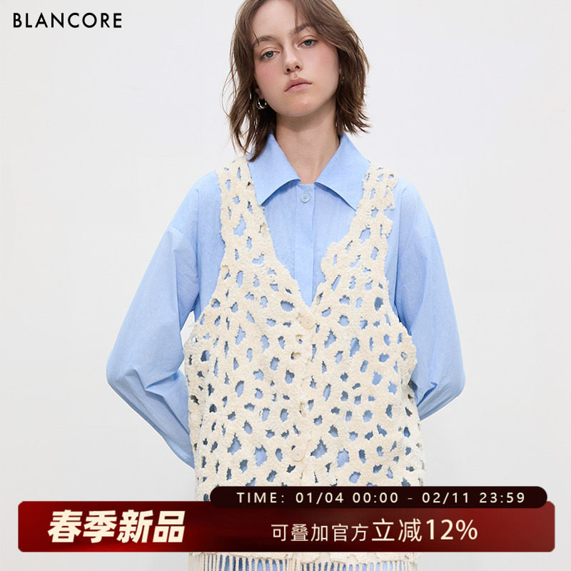 【设计师品牌BLANCORE】2026春季新品两件套衬衣宽松连衣裙,女装/女士精品,连衣裙,淘宝优惠券,粉丝福利购,淘宝优惠卷