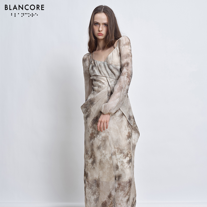 BLANCORE扎染风格收腰裙