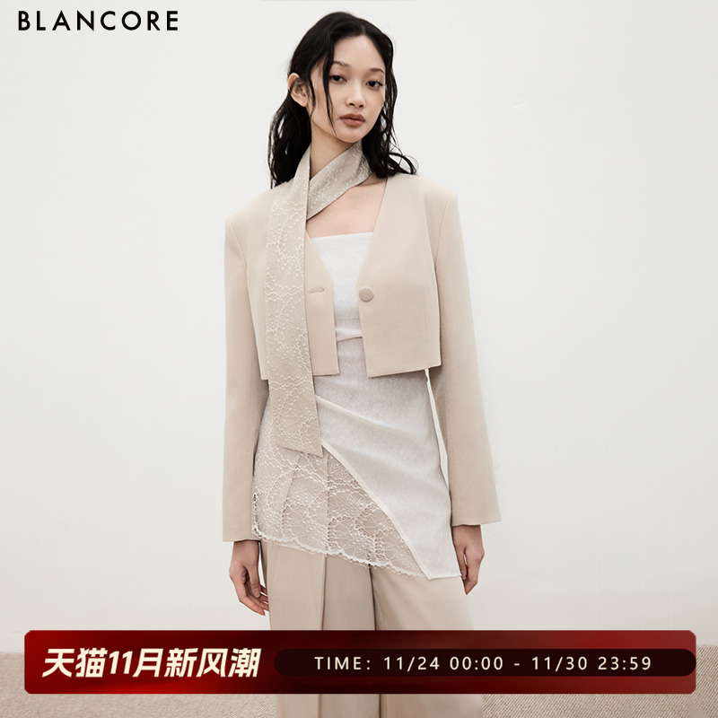 BLANCORE千金风短款西装外套
