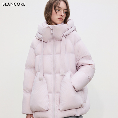 BLANCORE云朵轻暖中长鹅绒羽绒服