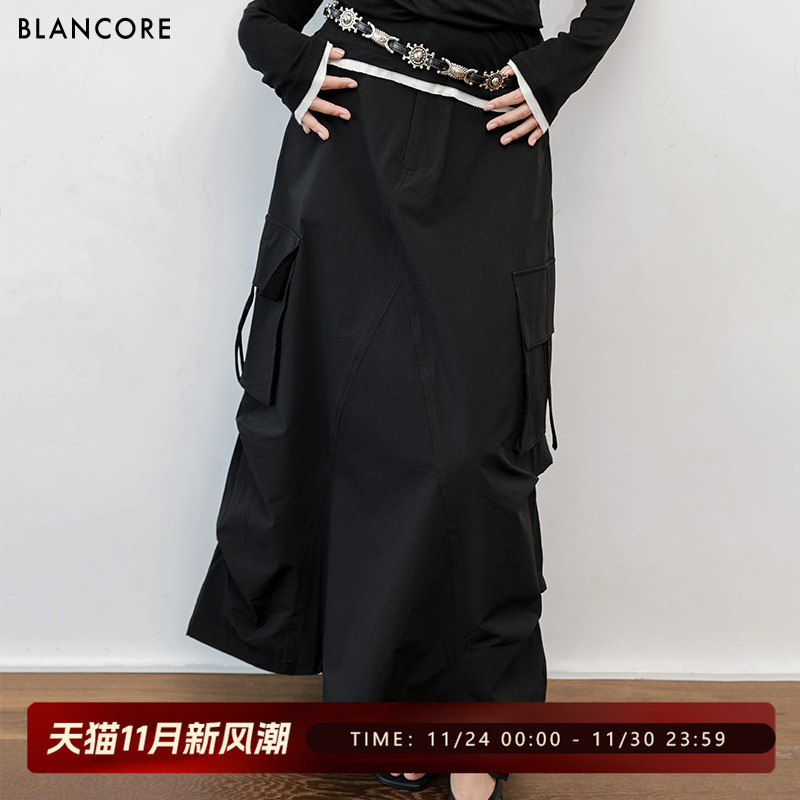 BLANCORE运动口袋抽绳工装半裙