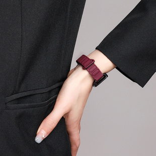 透气band9替换带男女时尚 适用荣耀手环10 夏季 硅胶磁吸回环表链智能运动荣耀手环9腕带个性 保护膜 9表带新款