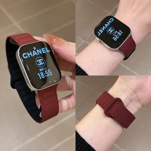 适用华为FIT5手表表带fit4专用磁吸硅胶女款watchfit5pro/4Pro智能运动腕表带fit3透气高级简约专用一体腕带