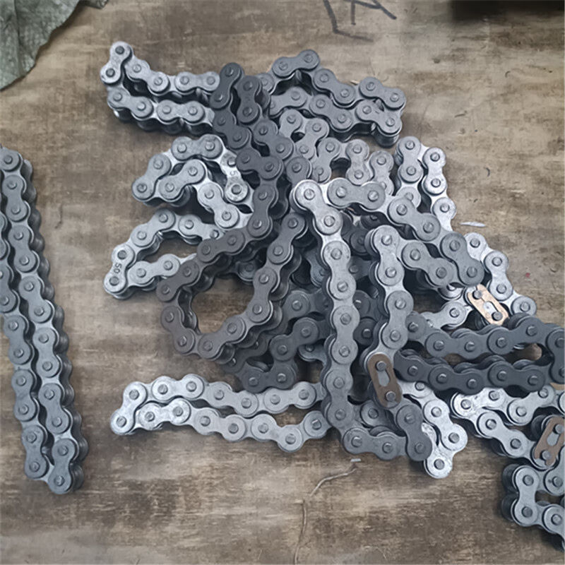 铡草揉丝机牛羊养殖铡草揉丝一体机切草机链条玫红色27节