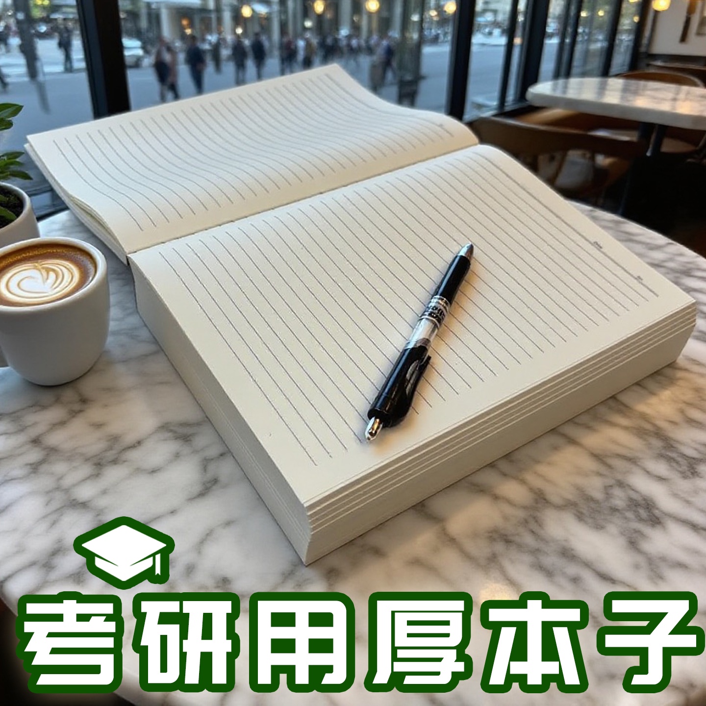 a4可平摊空白笔记本横线本子