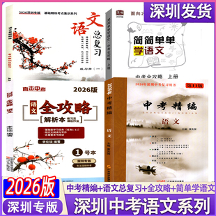 正版包邮2026深圳专版直击中考全攻略语文中考精编简简单单学语文基础精练中考语文总复习紧扣2026深圳新中考新题型一轮二复习用书
