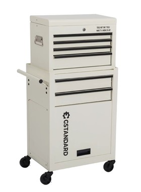 Gstandard轻奢美式工业风咖啡厅白色收纳推车置物架收纳柜