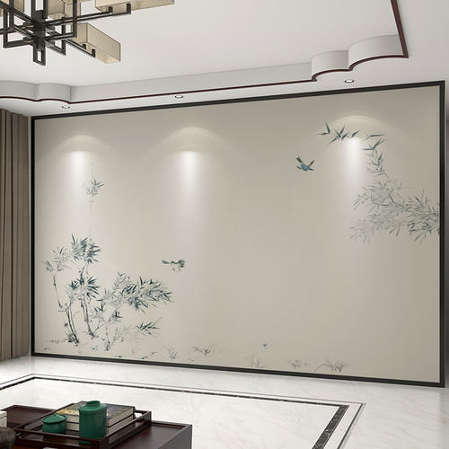 3d竹林背景墙壁纸【全国上门贴】