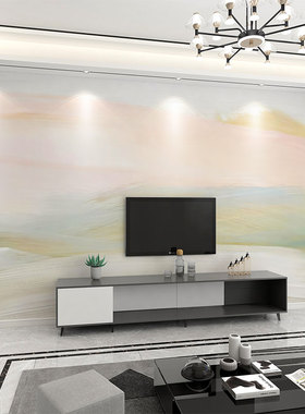 墙纸3d立体油画现代简约轻奢电视背景墙壁布客厅壁纸卧室墙布壁画