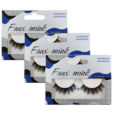 BEPHOLAN 3 Pairs False Eyelashes  Eyelashes Natural Look  Fa