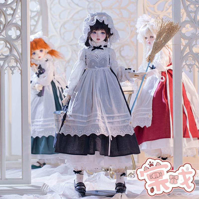 【棠戏BJD】衣服【狸木】小小女仆 三色 4分娃衣 MDD洋装CD2 裙子