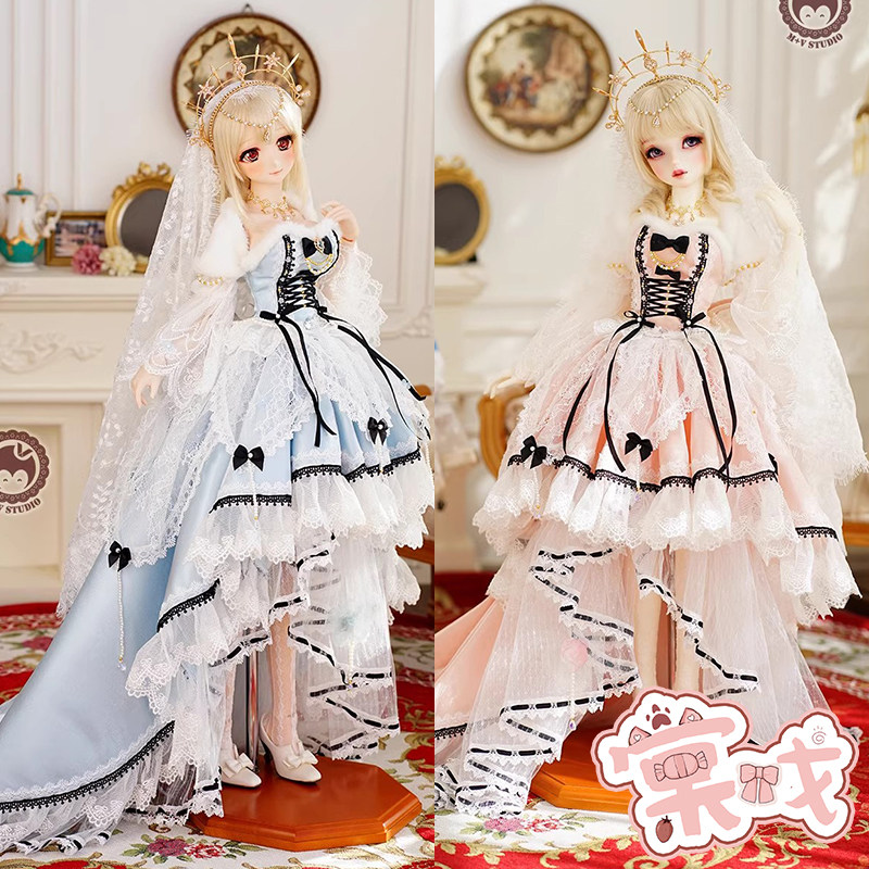 【棠戏BJD】衣服【喵屋】芙洛拉 3分娃衣 复古宫廷礼服婚纱洋装