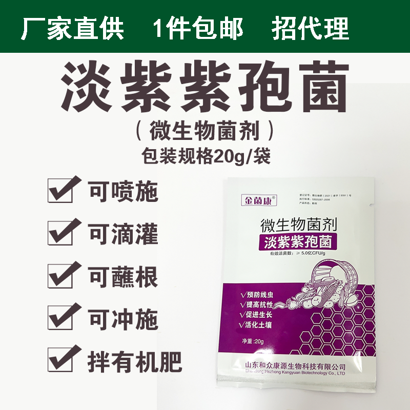 根结线虫淡紫拟青霉金菌康