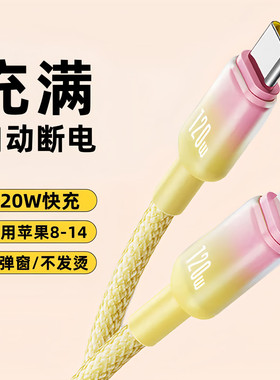 艾胜者Typec转Lightning适用苹果13数据线iPhone14promax编织12手机PD20W快充电线30W闪11车载151617加长ipad