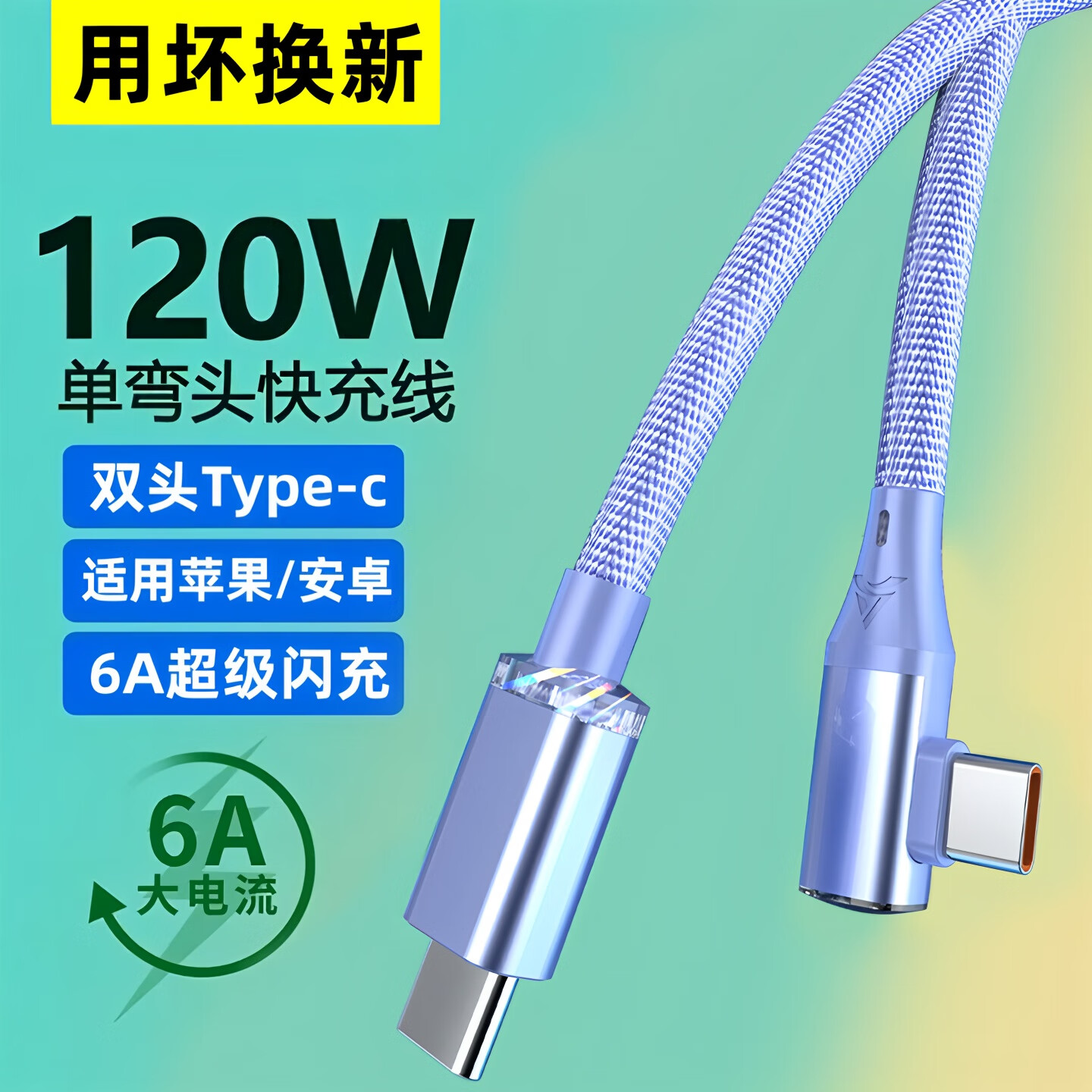 艾胜者120W双头Type-c数据线